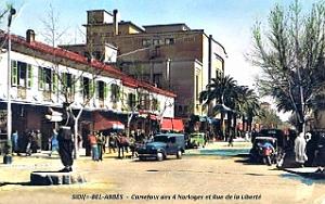 Sidi-Bel-Abbes - Carrefour des 4 Horloges et Rue de la Liberte